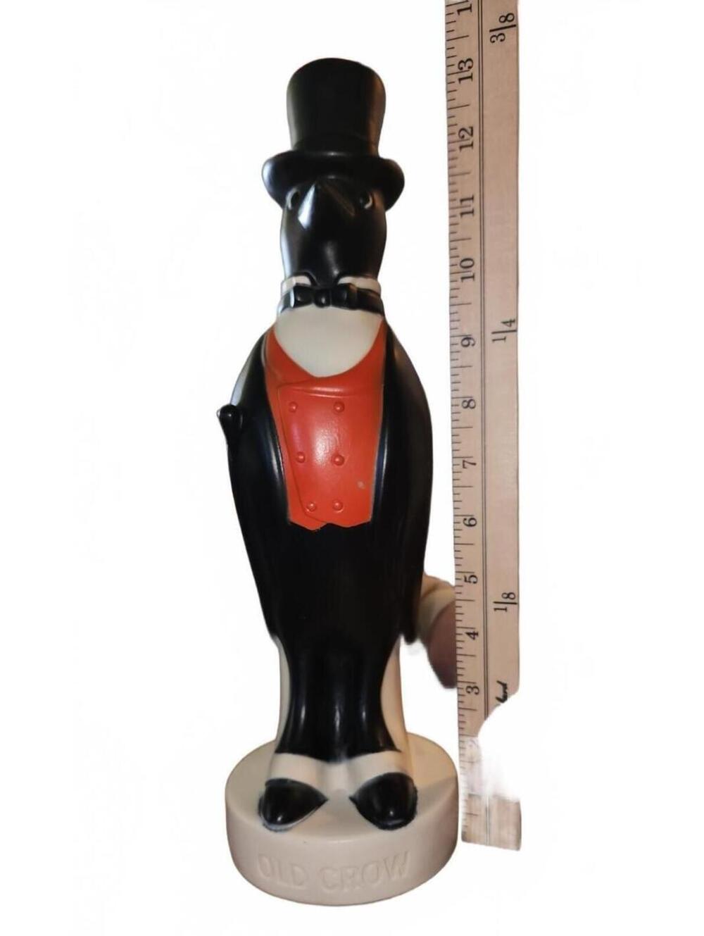 Vintage Old Crow Plastic Advertising Figurine
